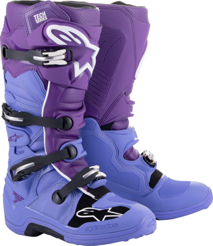 Bottes Alpinestars Tech 7 violet blanc