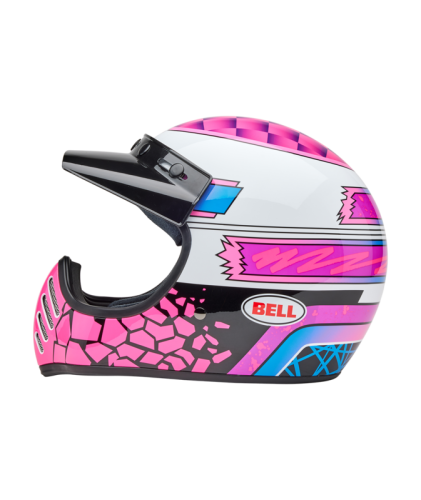 Casque BELL Moto-3 - Deathspray Rose Violet