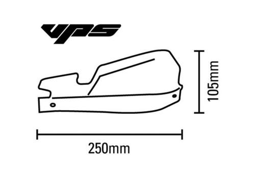 Kit protège-mains VPS MX Enduro Orange / Noir