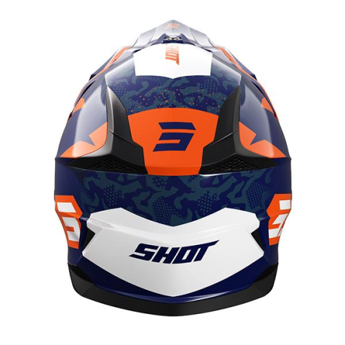 Casque Shot pulse airfit bleu/blanc/orange