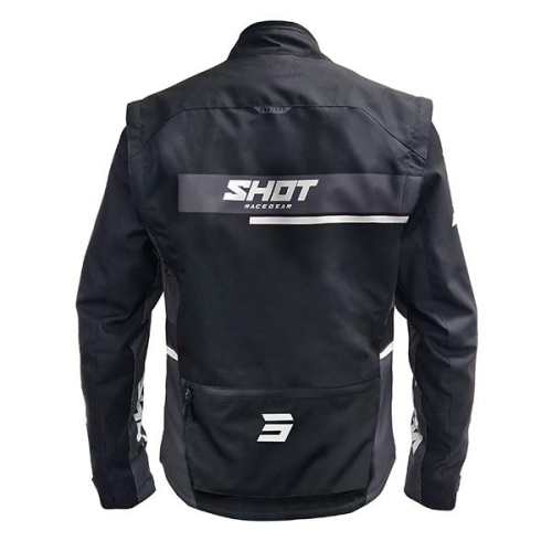 Veste enduro shot contact assault noir/blanc