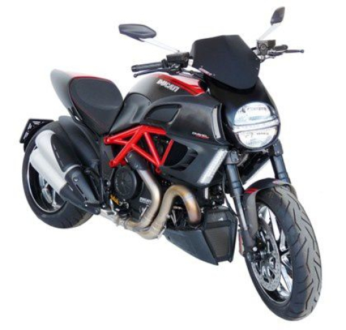 Bulle pour Ducati Diavel GEN-X Noir Satinée