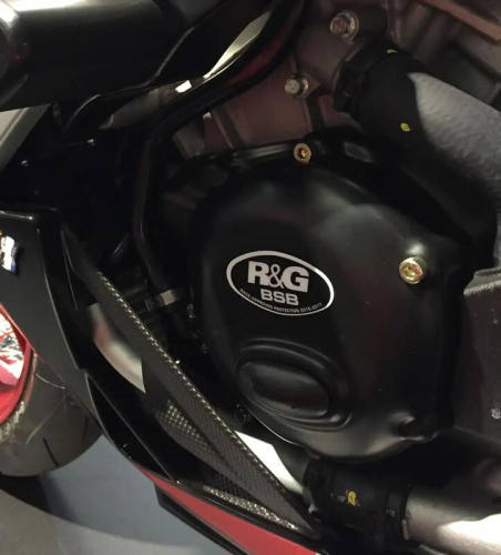 Couvre-carter droit R&G RACING noir Aprilia RSV4