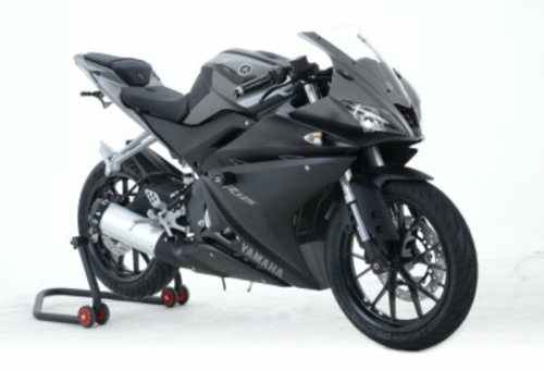 Tampons de protection R&G RACING Aero noir Yamaha YZF-R125 (1)