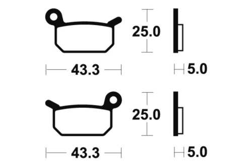 Plaquettes de frein TECNIUM MX/Quad métal fritté - MO294