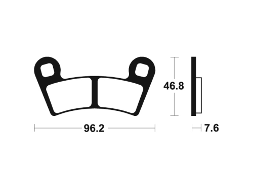 Plaquettes de frein TECNIUM MX/Quad métal fritté - MOA398