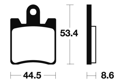 Plaquettes de frein TECNIUM Performance métal fritté - MF240