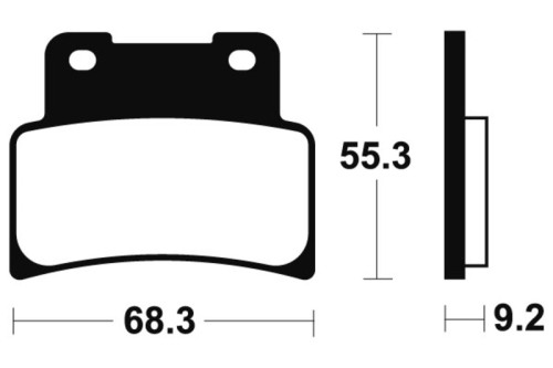 Plaquettes de frein TECNIUM Racing métal fritté carbone - MCR344