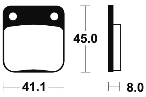 Plaquettes de frein TECNIUM Racing MX/Quad métal fritté - MOR36