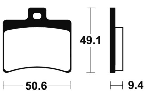 Plaquettes de frein TECNIUM Scooter organique - ME247