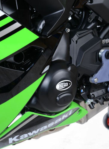 Couvre-carter gauche R&G RACING noir Kawasaki Z650