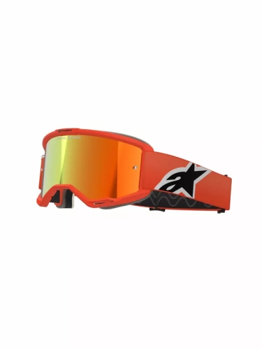 Masque Alpinestars Vision 5 Corp orange écran miroir rouge