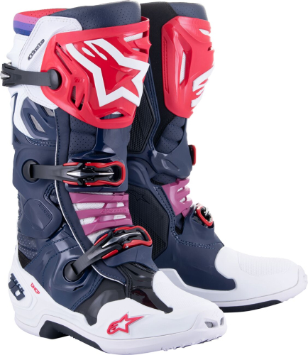 Bottes Alpinestars superventilées Tech 10 violet rouge