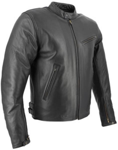 BLOUSON CUIR SOUBIRAC ENZO NOIR