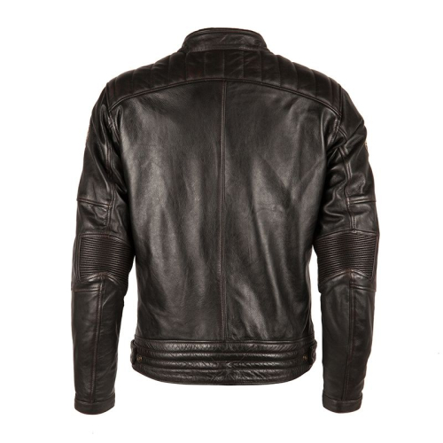 Blouson Track Helstons Oldies Cuir marron