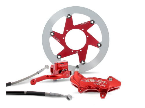 Kit freinage HONDA BERINGER Top Race roue 16,5" étrier Aerotec® radial 4 pistons Rouge