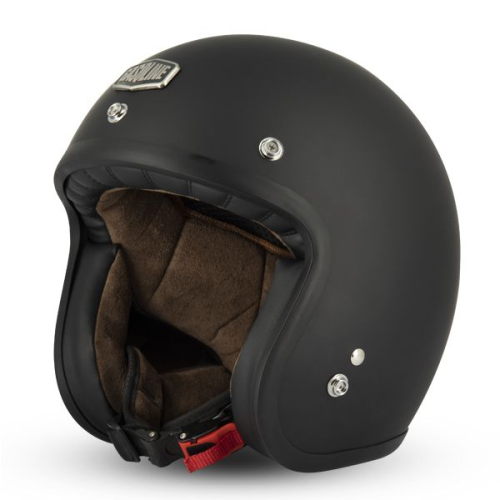 Casque Jet Gasoline Cafe Racer S250 Noir Mat