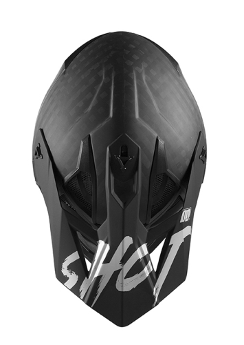 Casque SHOT SOLID CARBON SILVER MATT