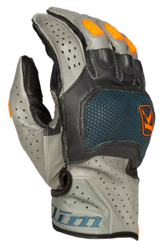 Gants courts KLIM Badlands Aero Pro Petrol/Strike Orange