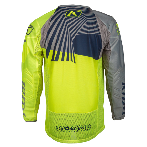 Maillot Enduro KLIM Dakar Dimension Jaune Fluo - Gris