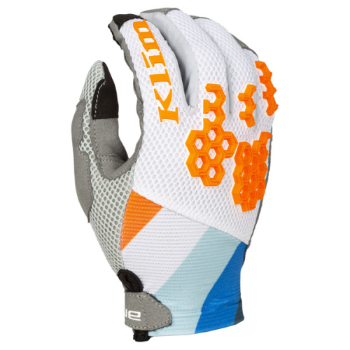 Gants Enduro KLIM Mojave Orange - Bleu Petrole