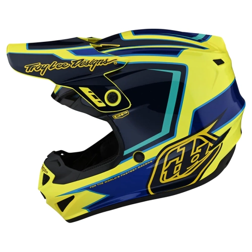 Casque Troy Lee Designs RITN Jaune (1)