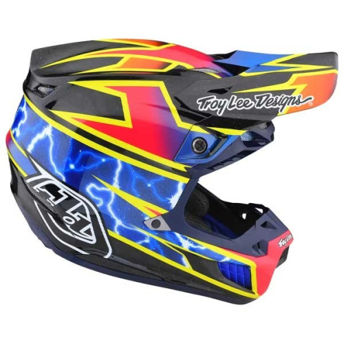 Casque Troy Lee Designs SE5 ECE CARBON LIGHTNING NOIR