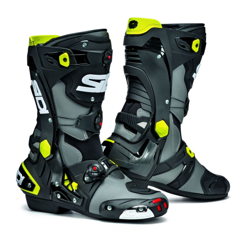 BOTTES SIDI REX Gris/Jaune Fluo/Noir (1)