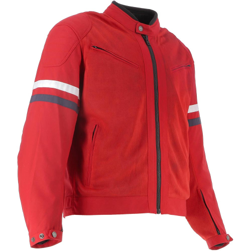 Blouson Helstons MONACO AIR Tissu MESH rouge (1)