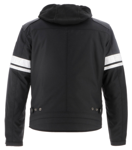 Blouson Helstons REVOLTE Tissu technique-Cuir noir (1)