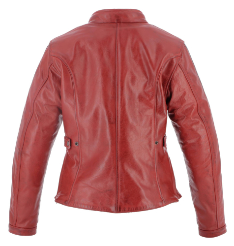 Blouson Helstons VICTORIA Cuir Rag rouge