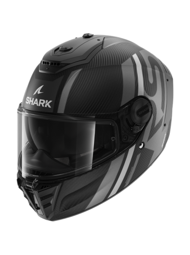 CASQUE SHARK SPARTAN RS CARBON SHAWN NOIR GRIS Mat