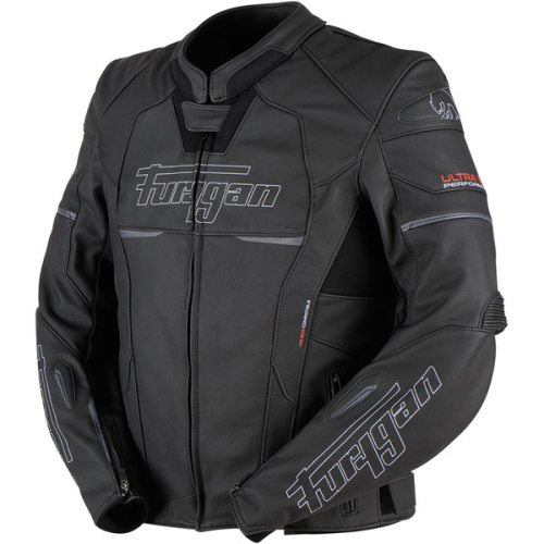 Blouson Furygan Nitros Cuir noir blanc