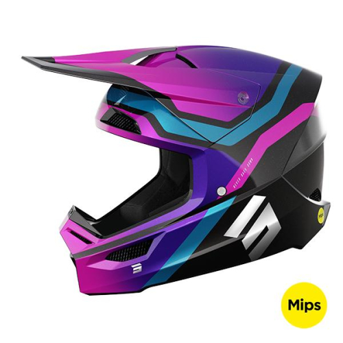 CASQUE SHOT RACE SKY VIOLET CHROME