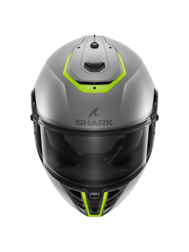 CASQUE SHARK SPARTAN RS BLANK GRIS JAUNE Mat