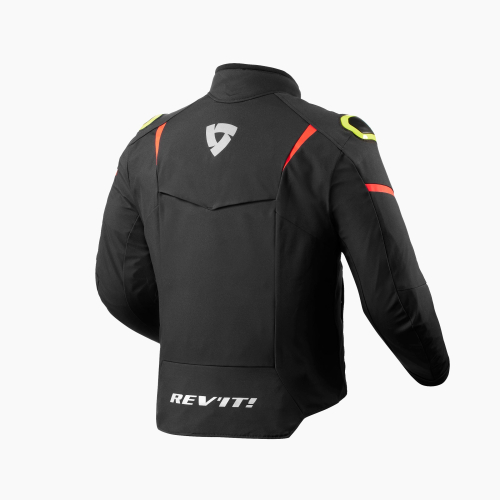 Veste REV'IT! Hyperspeed 2 H2O Noir-Jaune Fluo