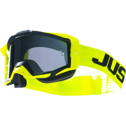 MASQUE JUST1 IRIS 2.0 JAUNE FLUO/ ECRAN IRIDIUM ARGENT