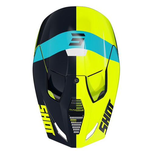 Casque Shot Furious Kid ridge bleu néon/jaune