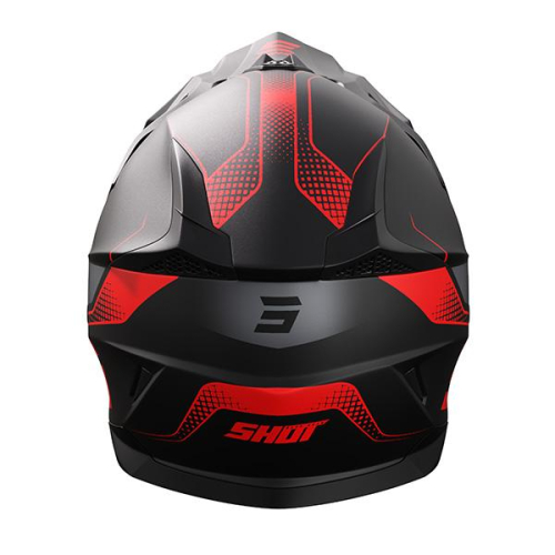 Casque Shot pulse edge rouge matt