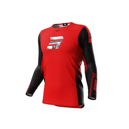 MAILLOT SHOT AEROLITE HONOR ROUGE/CHROME