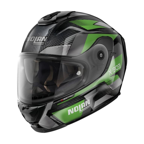 Casque Nolan X-903 Ultra Carbon Highspeed N-Com Vert/Gris