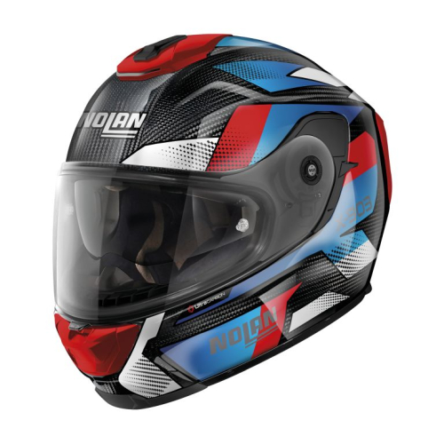 Casque Nolan X-903 Ultra Carbon Highspeed N-Com Bleu/Blanc/Rouge