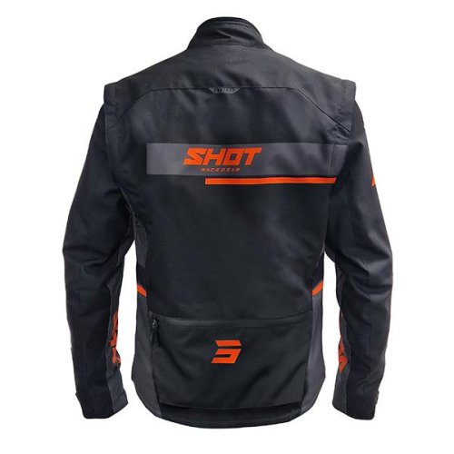 Veste enduro shot contact assault noir/orange