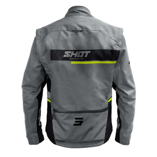 Veste enduro shot contact assault gris/jaune néon