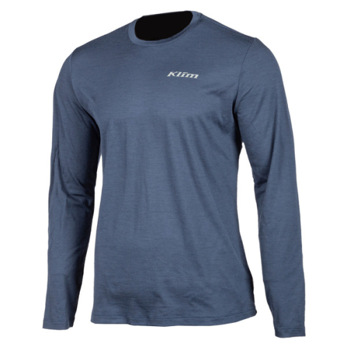 T-SHIRT EN LAINE klim bleu