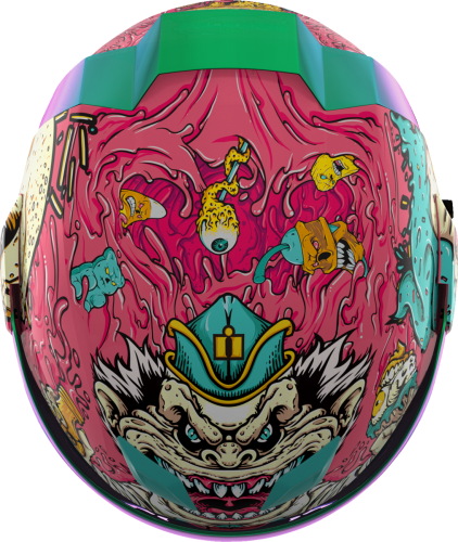 Casque Icon Airflite MIPS Snack Attack Rose/Turquoise