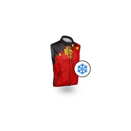 Veste sans manche S3 bodywarmer rouge Mario Román collection