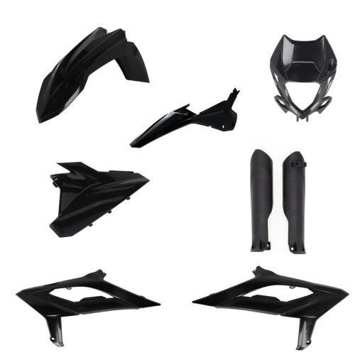 Kit Plastique Cycra 5 Elements + Protection Fourche Beta Enduro 2023 - Noir