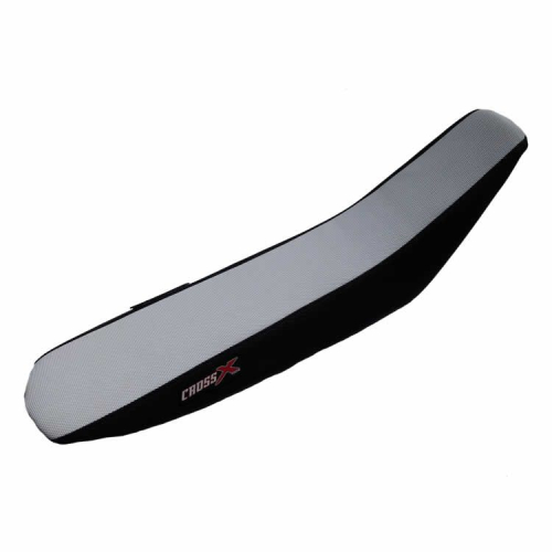 HOUSSE DE SELLE HONDA CRF 450 2002-2004 TOP WHITE- SIDE BLACK (M111-2WB)