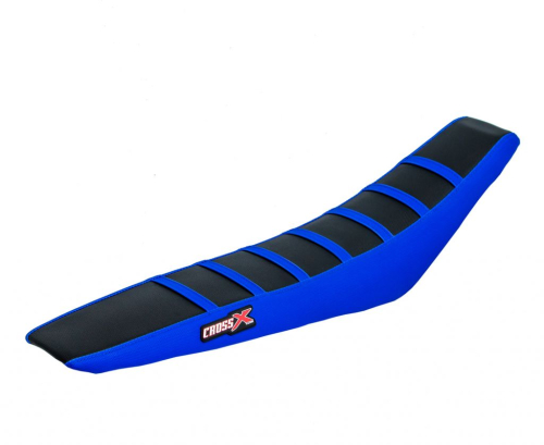 HOUSSE DE SELLE HUSABERG FE-FS-FX - FE 450 - TOP BLACK- SIDE BLUE-STRIPES BLUE 